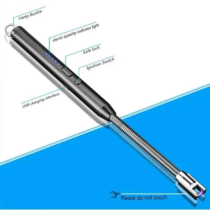 EazeMart® Electric Rechargeable Portable Kitchen Lighter – Flameless, Windproof